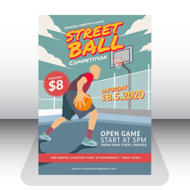 Vector street ball competition