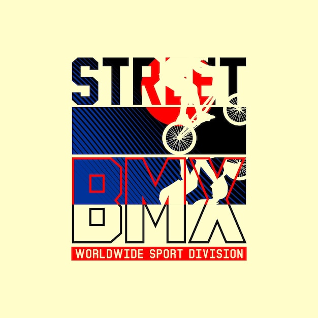 Street  bmx sport division simple vintage