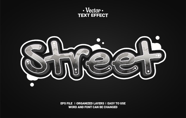 Street Editable Vector Text Effect