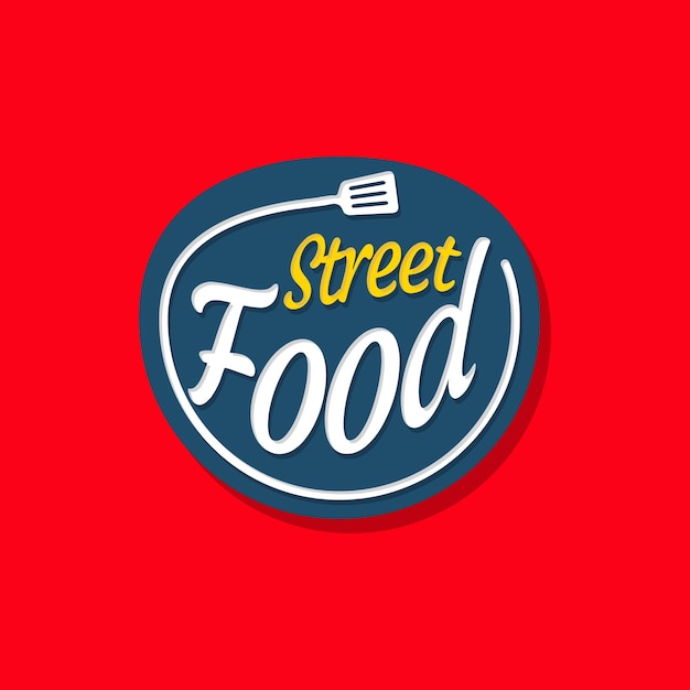 street food festival logo design template