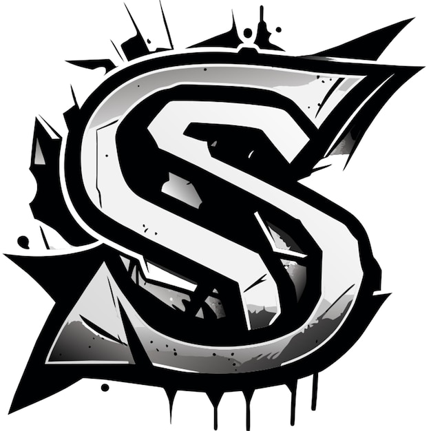 Premium Vector | Street graffiti letter s