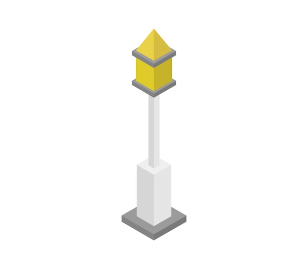 Street lamp isometric