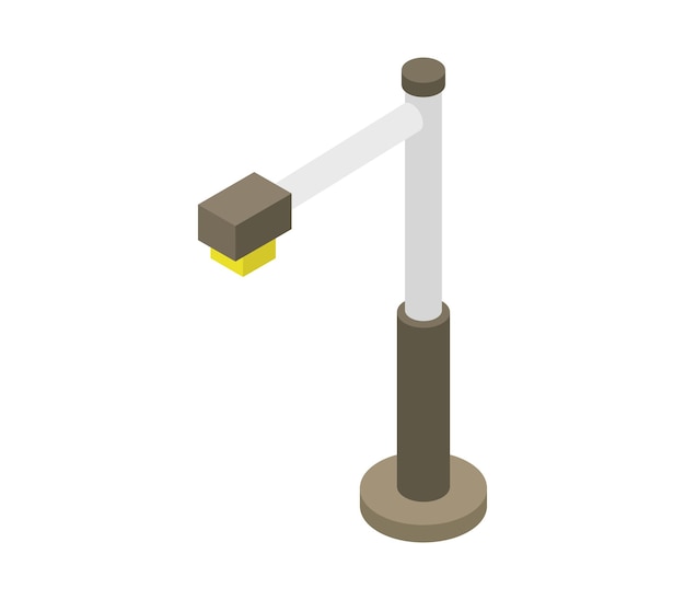 Vector street lamp isometric