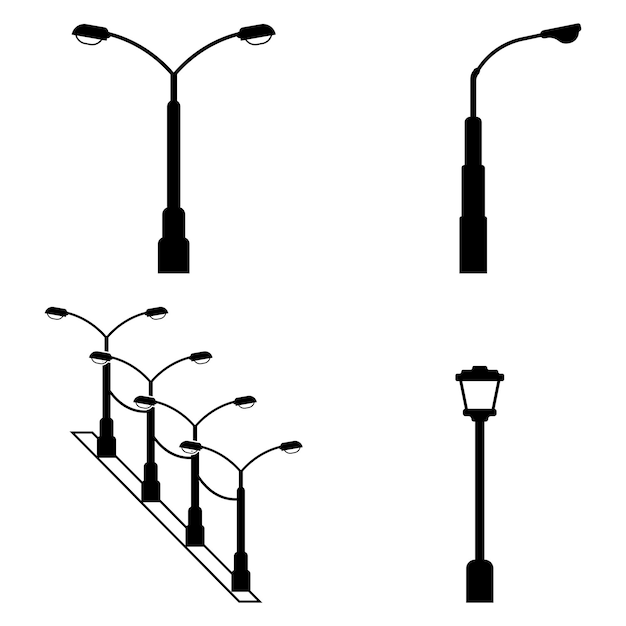 Street light icon vector