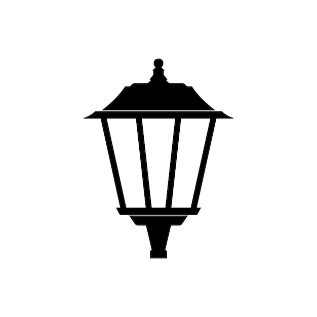 Street light lantern icon vector design template