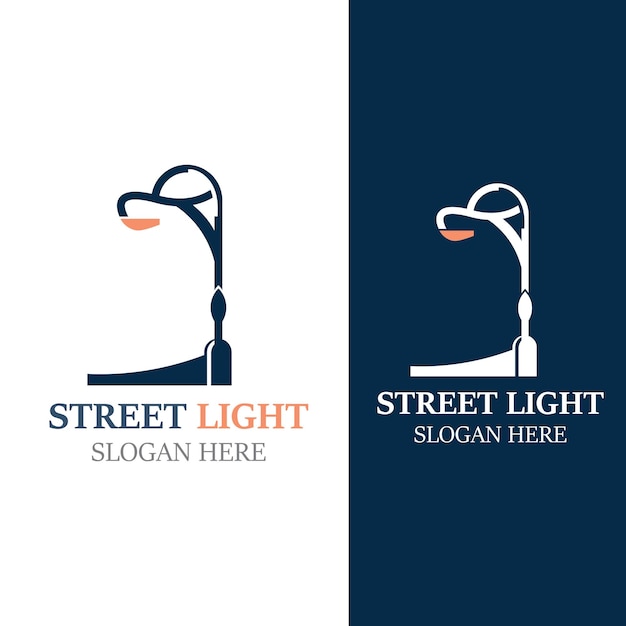 Изображение логотипа Street Light винтажная молния классическая латернская плоская векторная иконка элемента