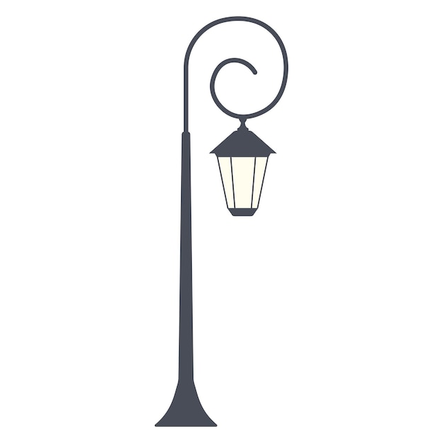 Street lighting Flat vector icon