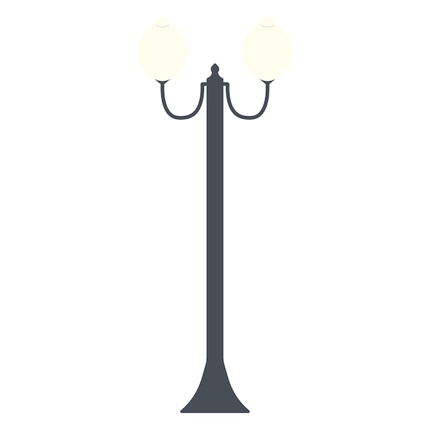 Street lighting Flat vector icon