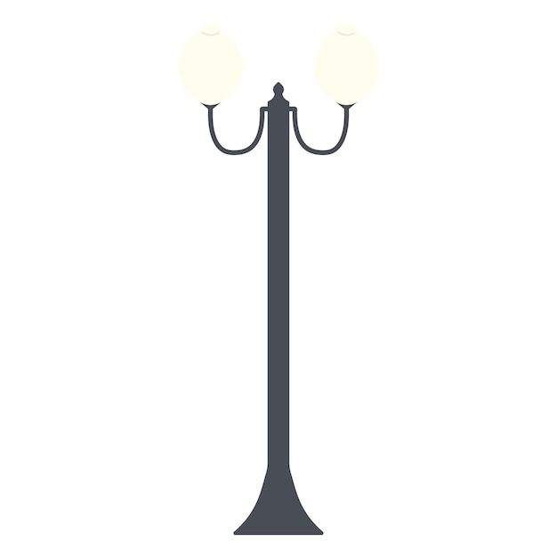 Street lighting Flat vector icon