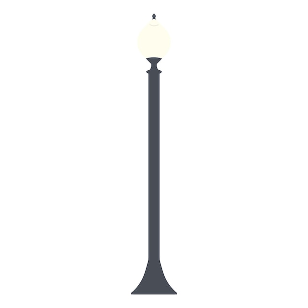 Street lighting Flat vector icon