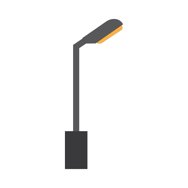 Street lighting icon logo vector design template