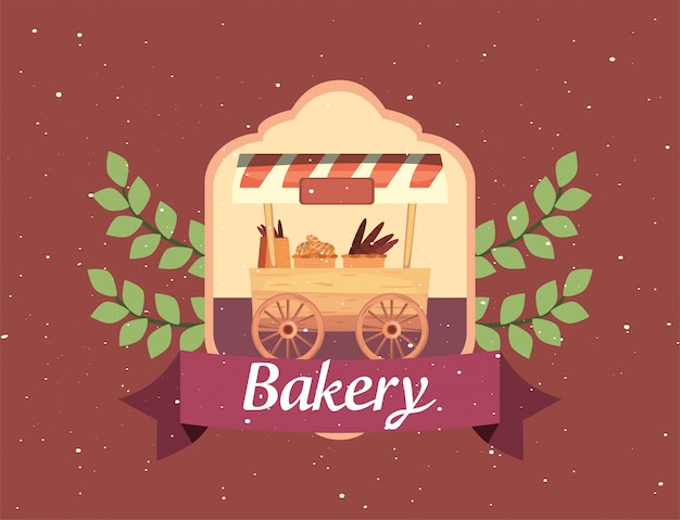 Street market commerce flat design