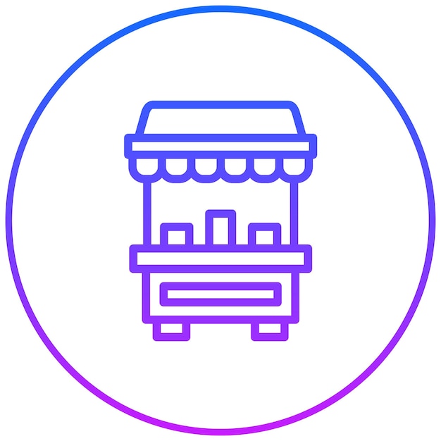 市場ベクトルイラストレーション