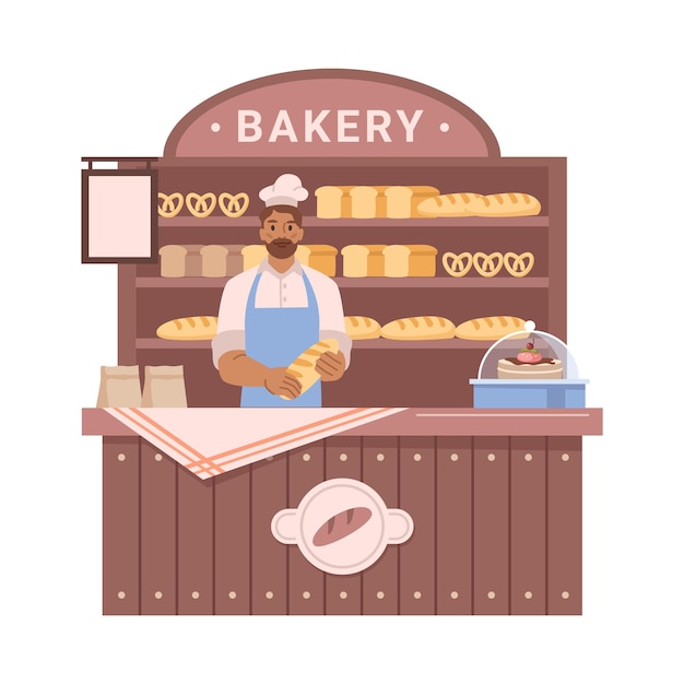 Street stall bakery shop store