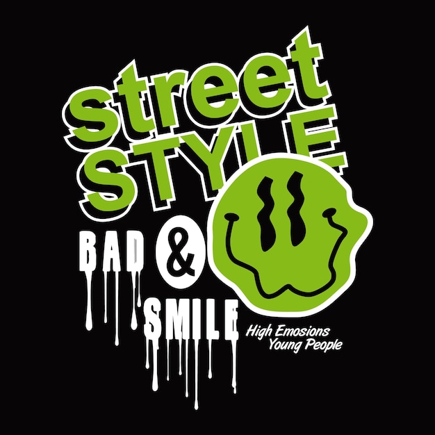 street style design typografie vector illustratie