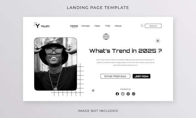 Vector street style landing page