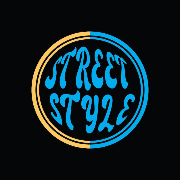 Street style typography vector t shirt design illustration