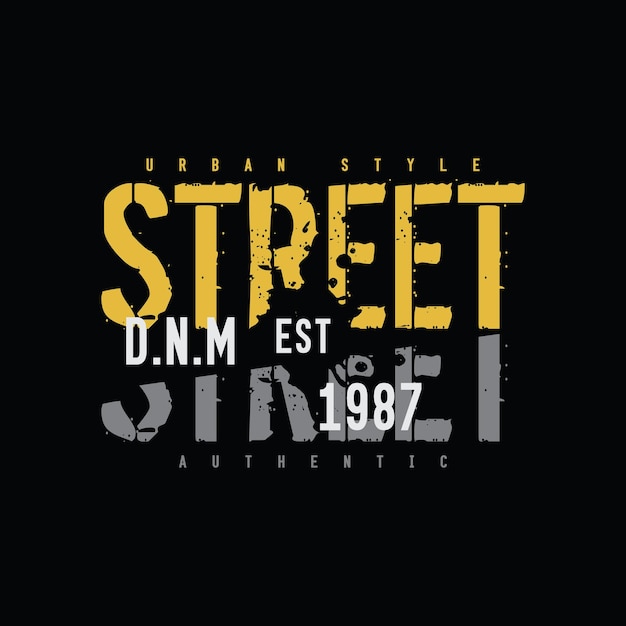 Street tshirt en kledingontwerp