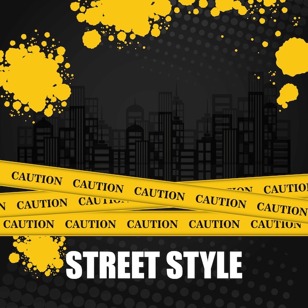 street and urban concept with style icon design