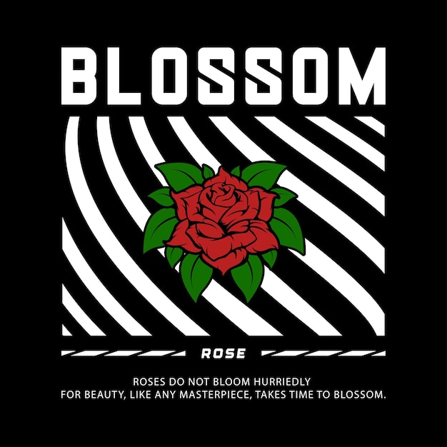 Streetwear Graphic Design blossom Print