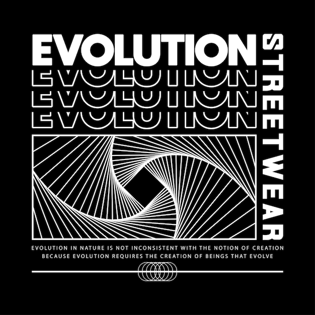 Streetwear Graphic Design Evolution Print