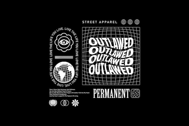 Streetwear graphic design-ideeën aanpassen ontwerpsjablonen