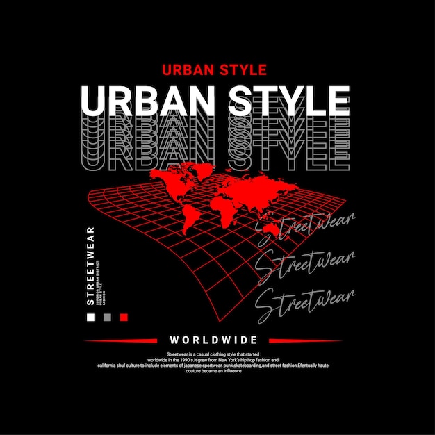 Vector streetwear tshirt design suitable for screen printing jackets and others