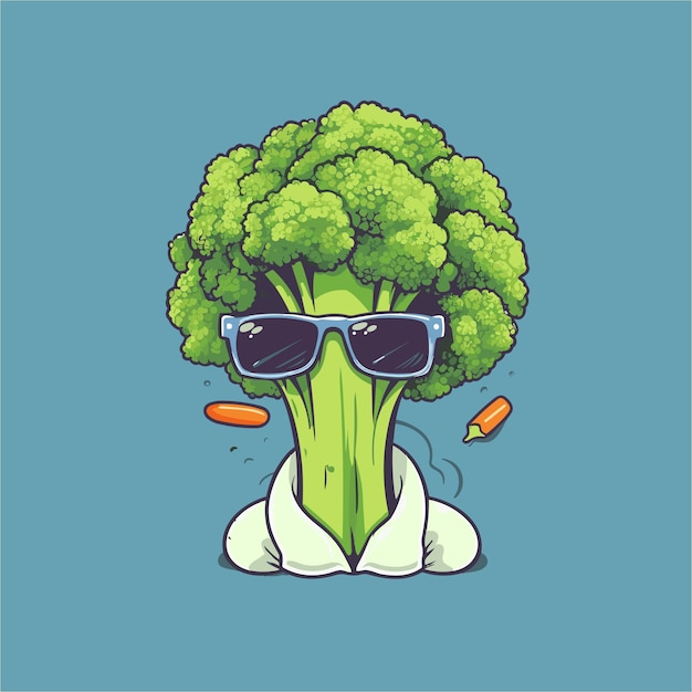 Streetwear tshirt design vector awesome broccoli