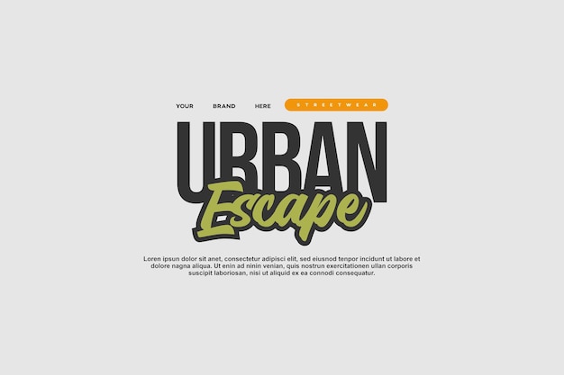 streetwear urban fashion template for printing