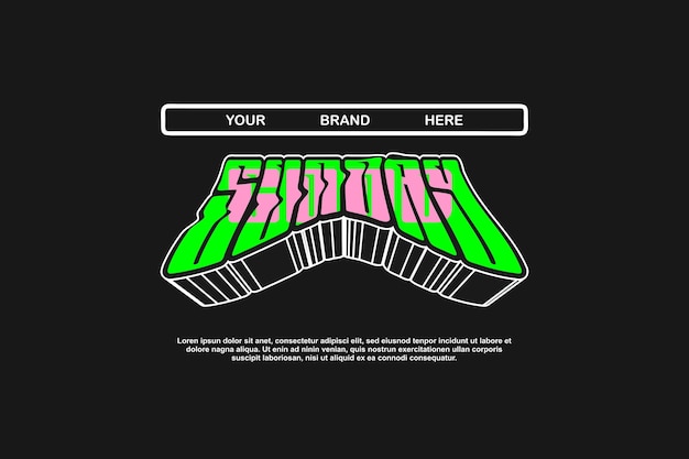 streetwear urban fashion template for printing