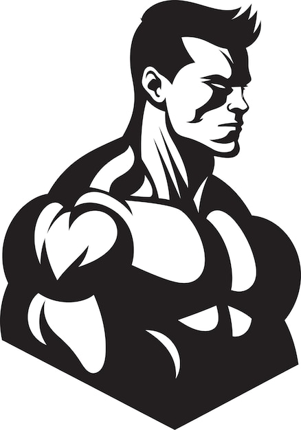 The strength within a bodybuilders silhouette