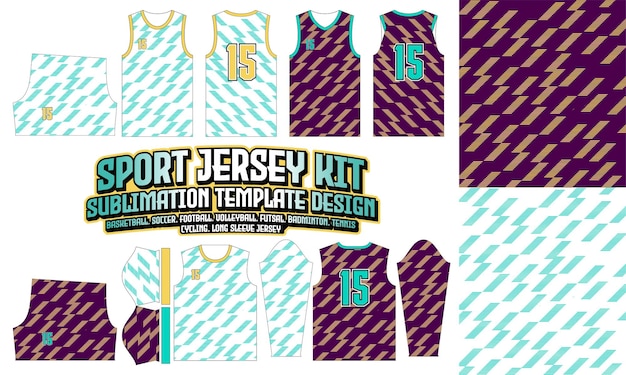 Strepen Jersey Apparel Sport Wear Sublimatie patroon Design 243 voor Soccer Football Esport Basketbal volleybal Badminton Futsal tshirt