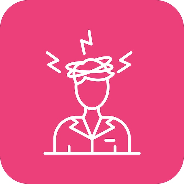 Stress icon vector image Can be used for Emotional Intelligence