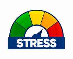 Vector stress level stress regulation safe health risk for health vector illustration