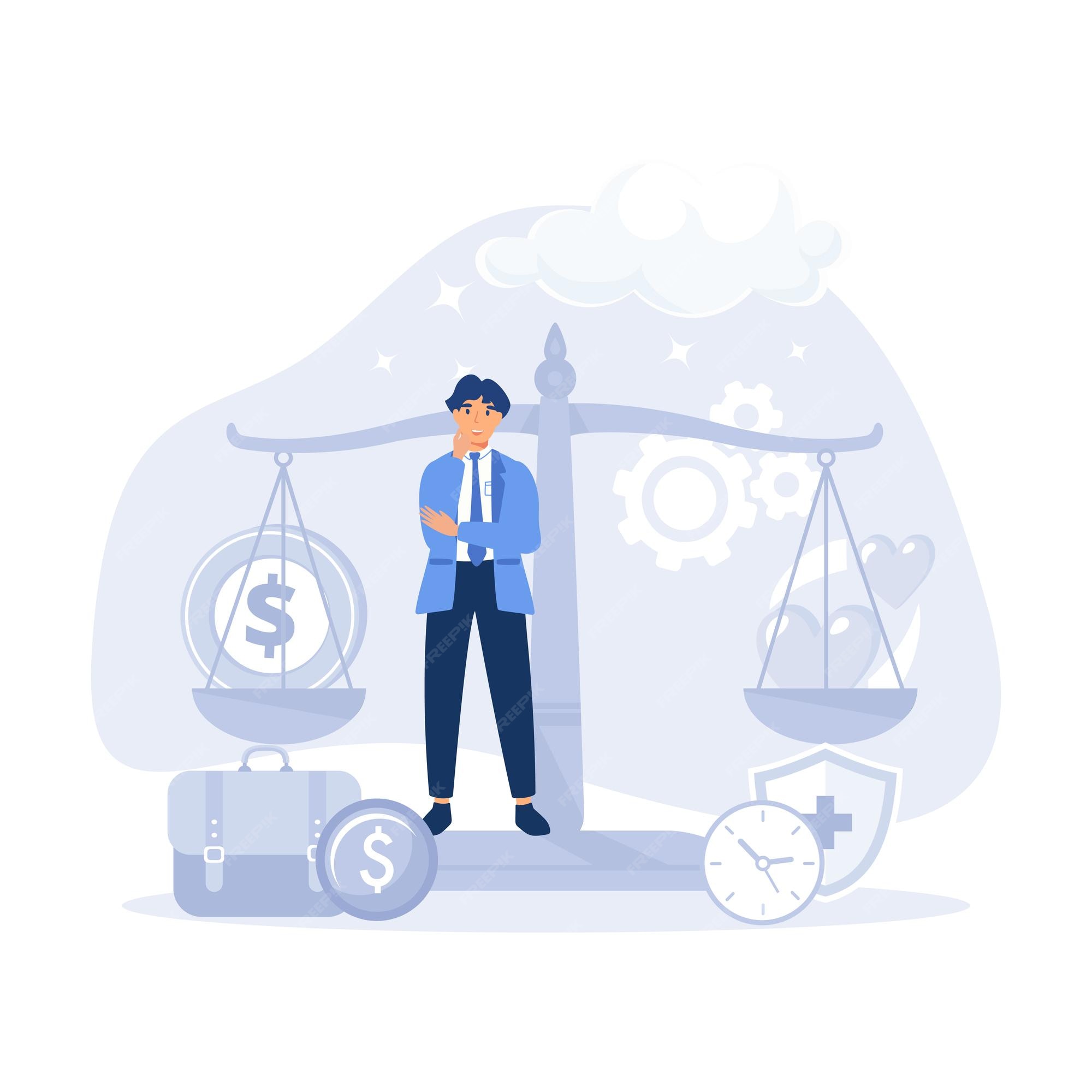 Premium Vector | Stress management mindfulness and meditation at work