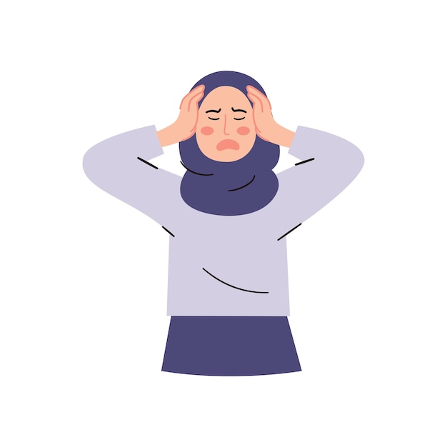 Stressed Muslimwoman