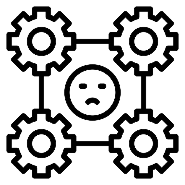 Stressmanagement vector icoontje illustratie van Mental Health icoonset