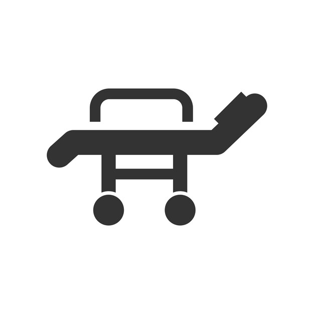 Stretcher equipment icon vector