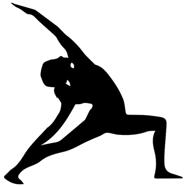 Stretching yoga pose vector bestand