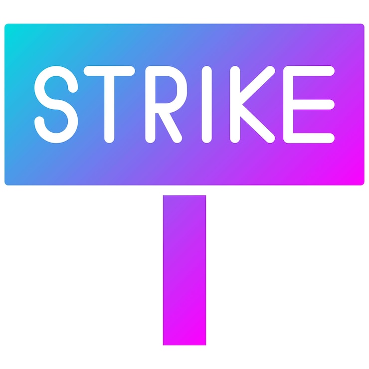 Vector strike vector icon can be used for manufacturing iconset