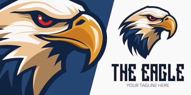 Striking Eagle Esport Logo Modern Vector Design for Sports Team Badge Emblem