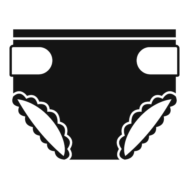 String diaper icon simple illustration of string diaper vector icon for web design isolated on white background