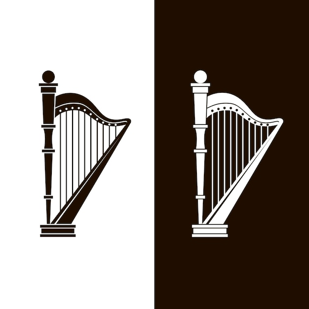 stringed harp icons