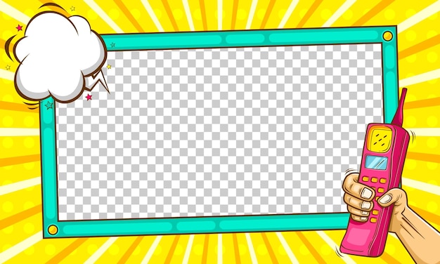 Strip cartoon frame achtergrond ontwerp