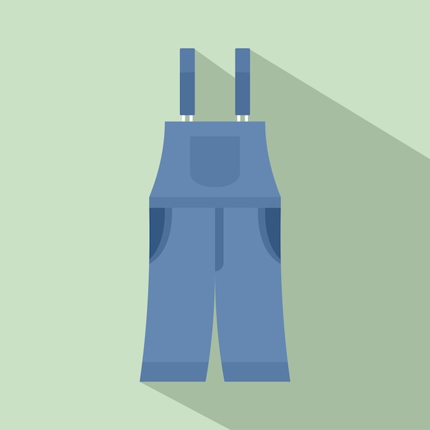 Icona dei pantaloni a striscia illustrazione piatta dell'icona vettoriale dei pantaloni a striscia per il web design