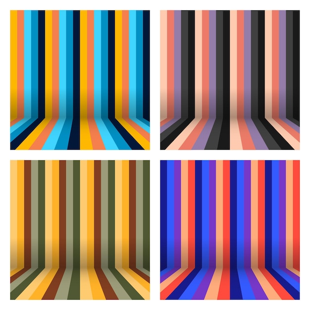 stripe colorful geometric seamless pattern