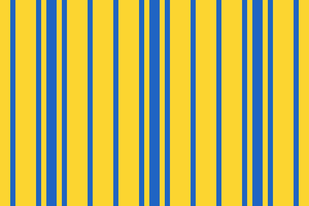 Vector stripe pattern texture of lines fabric background with a seamless vector vertical textile in yellow and blue colors