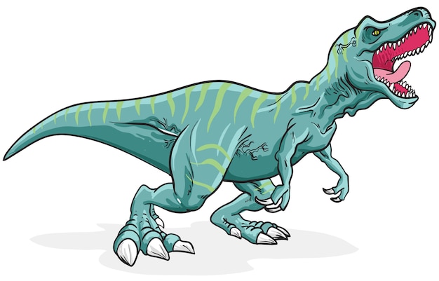 Stripe tyrannosaurus rex dinosaur