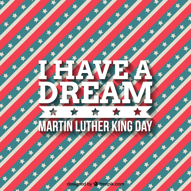 Striped background for martin luther king day