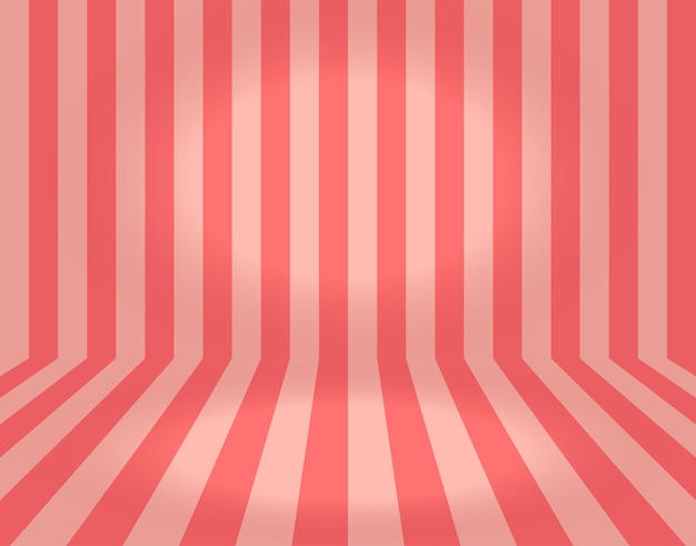 Striped candy pink studio backdrop with empty space for your content designs